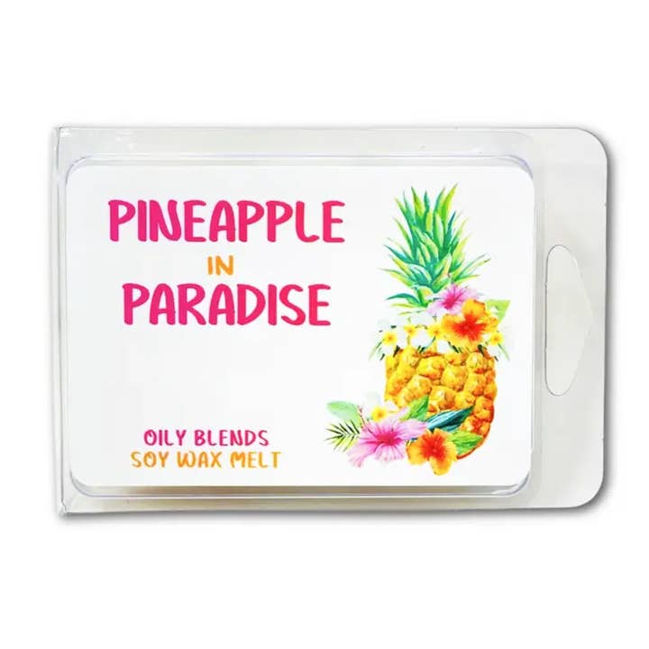 Pineapple in Paradise Summer 3oz Soy Wax Melts for wholesale by Oily Blends