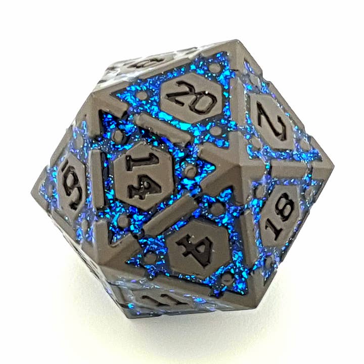 Tabletop Dominion Limited - Wholesale Dice - Cerulean Sigil | Solid Metal Dice | 7 Piece Set1