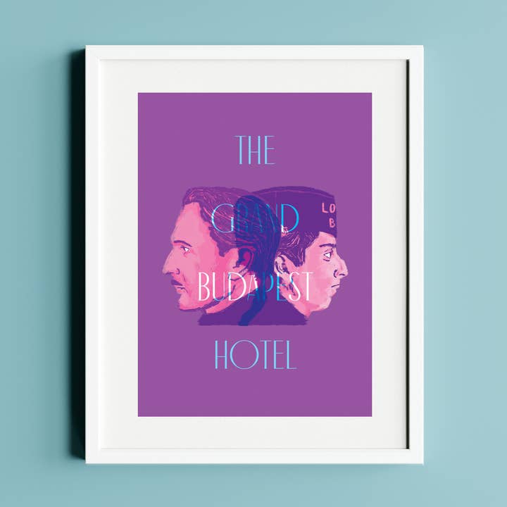 Affiche A3 film The Grand Budapest Hotel cinéma 🎬 pour la vente par Les fonds perdus