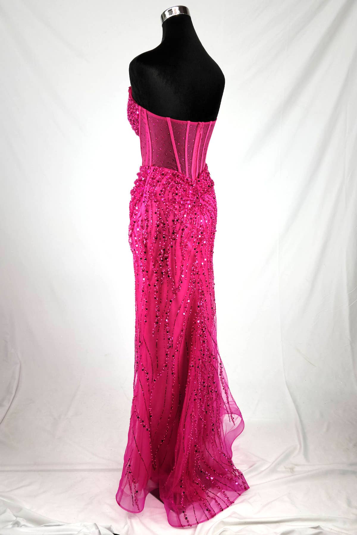 Chicas – wholesale Klänning - Dam – Älskling lång klänning med pärlor och paljetter C36610