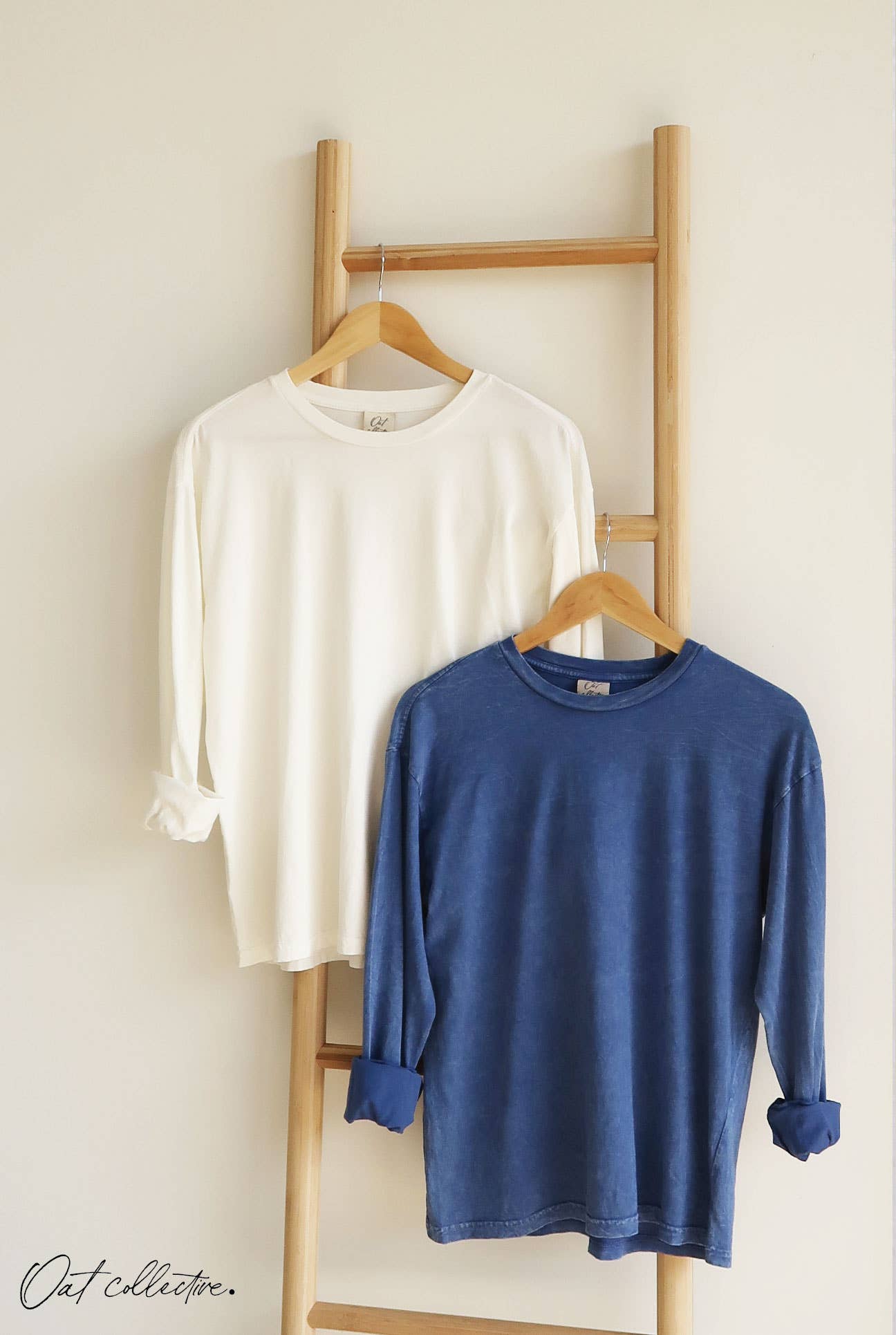 OAT COLLECTIVE – Engroshandel T-shirt – til kvinder – PREMIUM BASIC Mineralvasket langærmet14