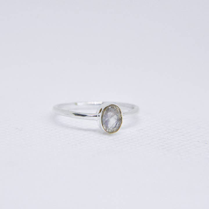 Zumki - Wholesale Single Stone/Solitaire Ring - Simple and Minimal Natural Gemstone Silver and Brass Ring9