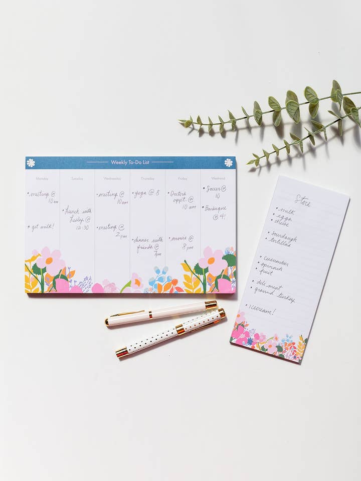 NOTEPAD SET Meadow Flower for wholesale by Lesley Evers