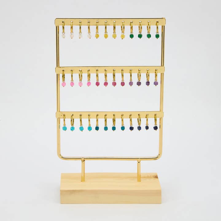 PR007 Expositor de pendientes de piedras cúbicas para venta al por mayor de By Sookay