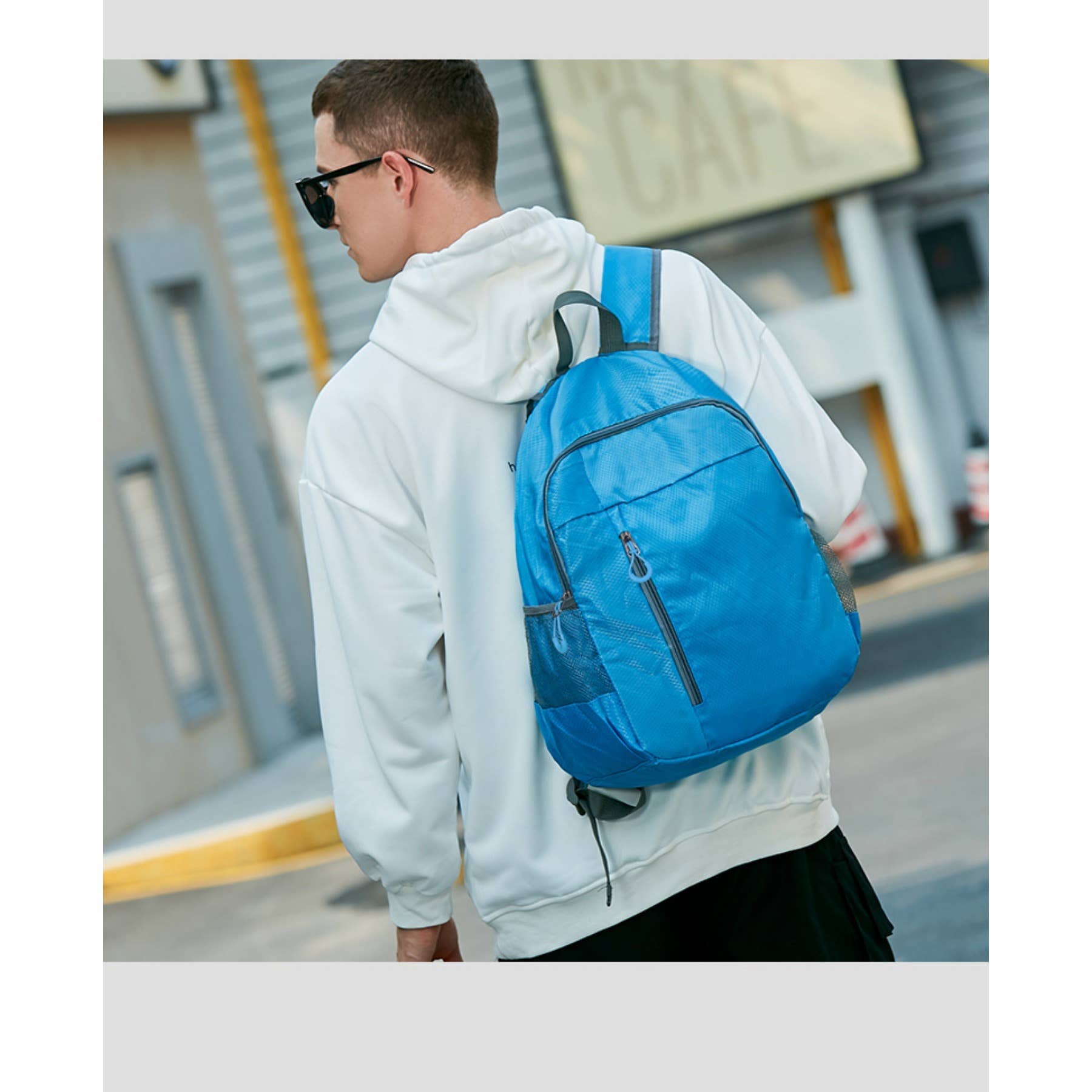 wandf – Mochila - Unissexo por atacado – Mochila Dobrável Leve - Saco de Viagem em Nylon Impermeável23