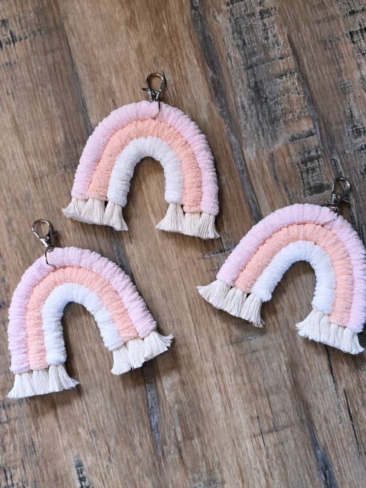 Rainbow Keyring for wholesale by AJ Handmade