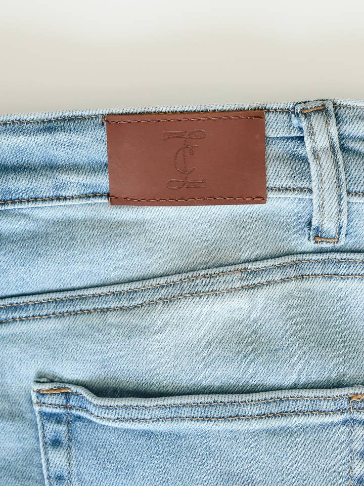 Inherit Clothing Company - Wholesale Skirt - Women's - Drew Raw Hem Midi Denim Skirt11