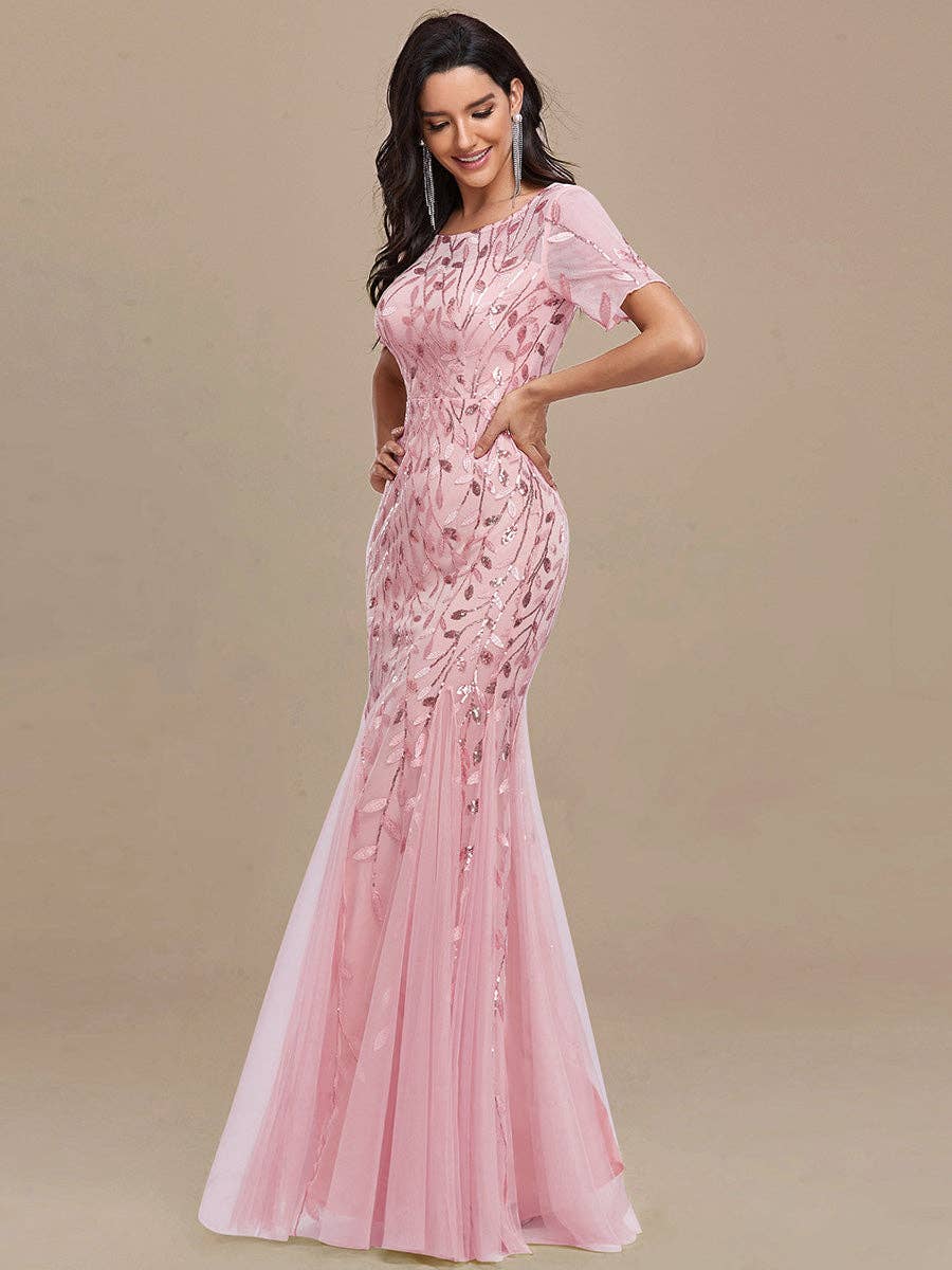 Ever-Pretty – wholesale Gown – Women's – Sequin Shiny Fishtail Tulle Dresses for Party48