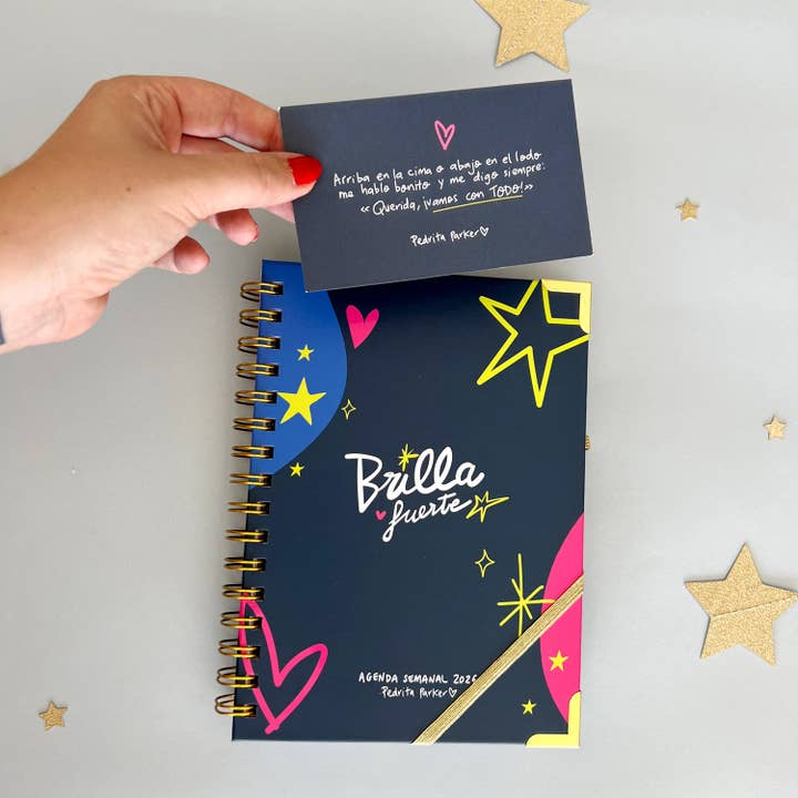 Pedrita Parker - Wholesale Planner - 2026 Agenda Week View - Shine Bright25