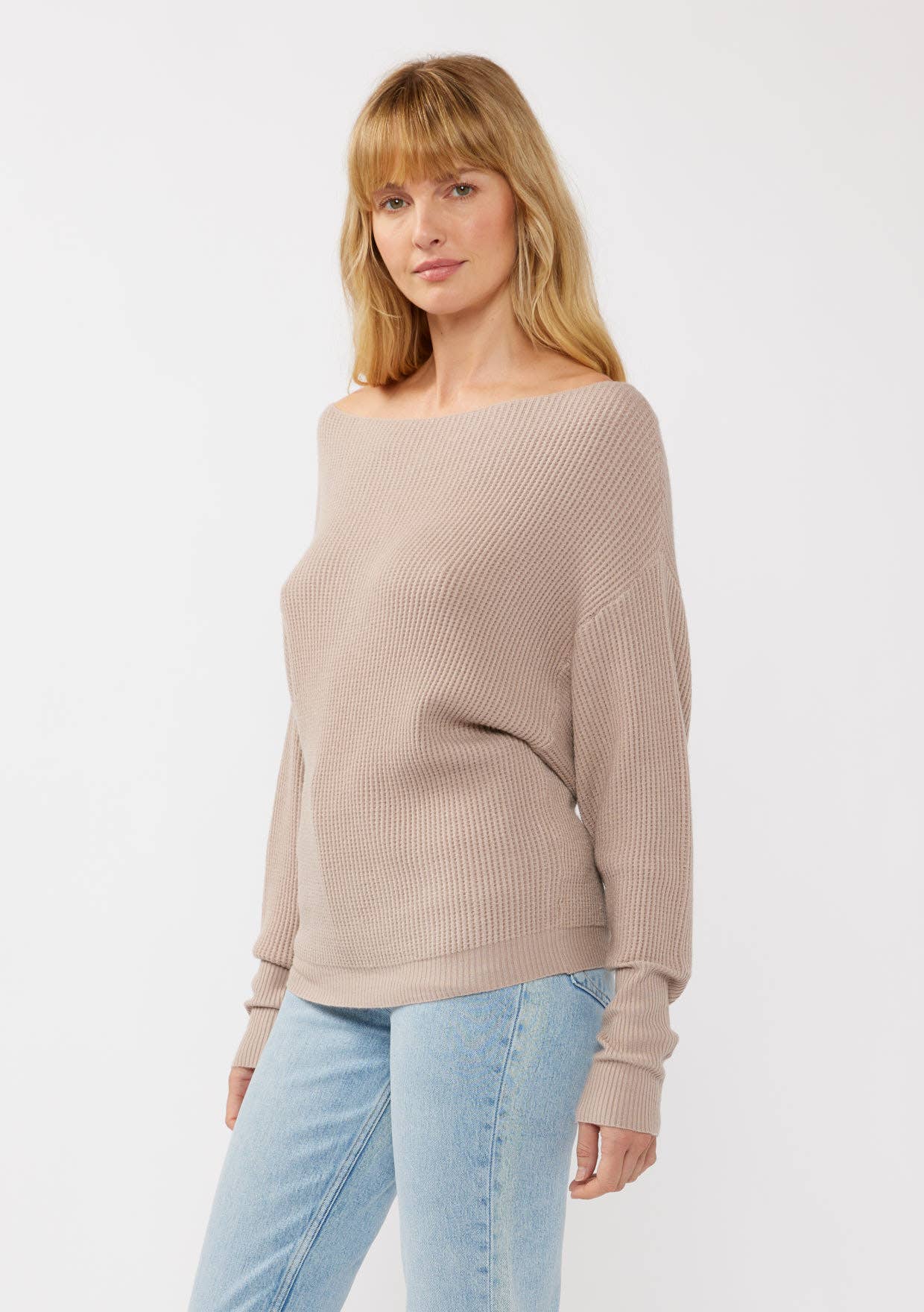 Lovestitch - Vente Pull en maille – femme - Pull en tricot gaufré à manches longues48