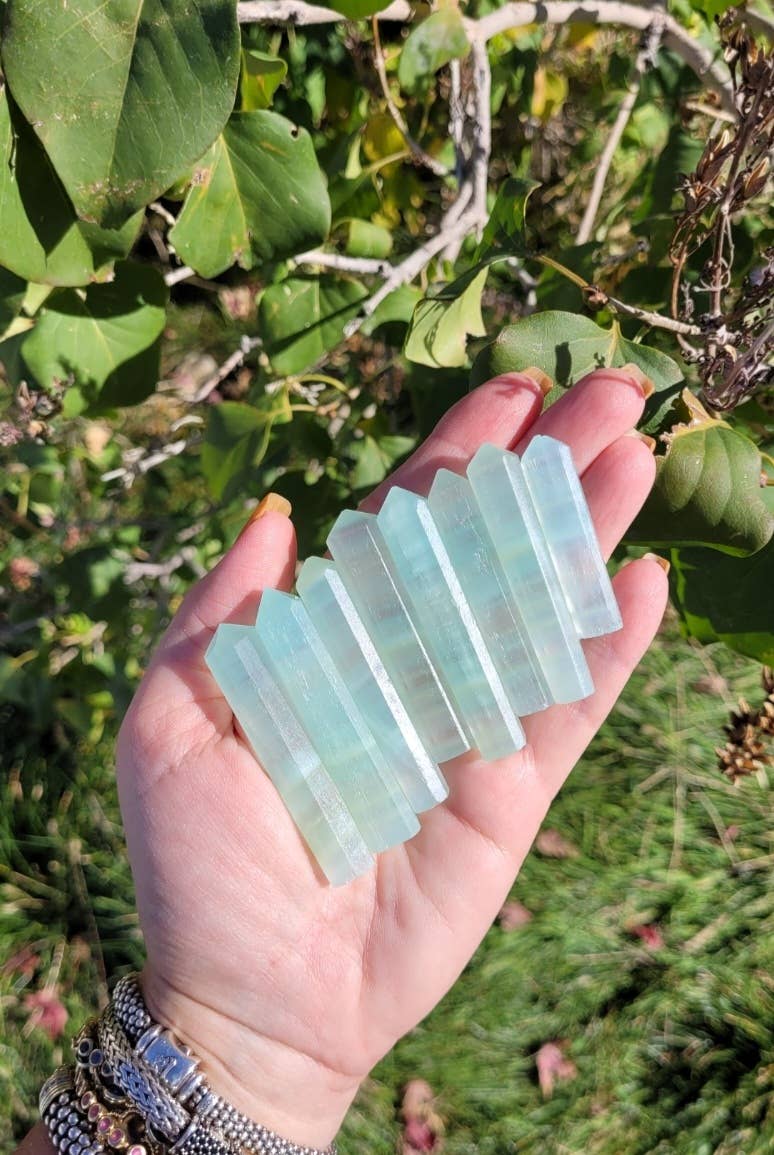 ZARDENIA - Venta al por mayor Piedras/cristales espirituales - Puntos de calcita de pistacho 1