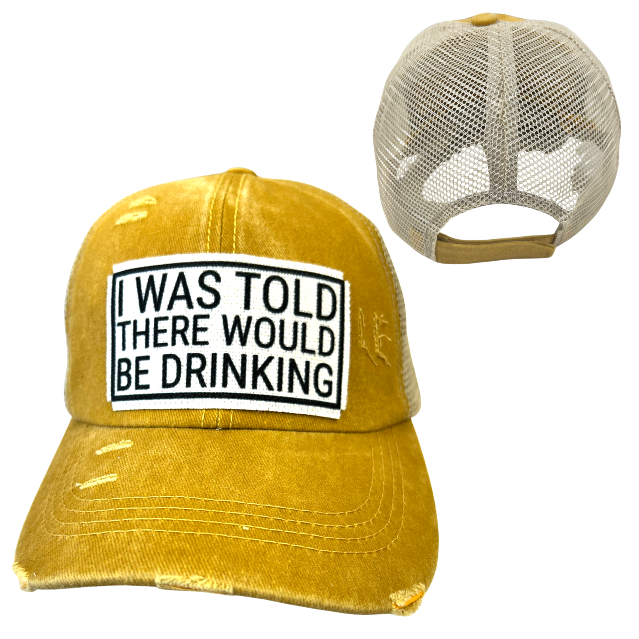 dkhandmade - Wholesale Trucker Hat - Women's - I WAS TOLD DRINKING BALL CAP | UNISEX HAT | DISTRESSED8