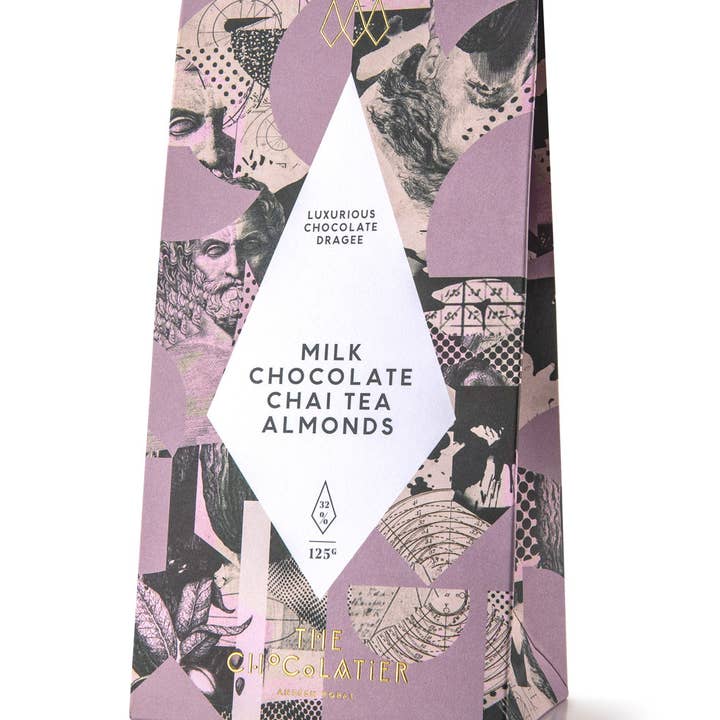 The Chocolatier – wholesale Chocolate-covered sweets – Milk Chocolate Chai Tea Almonds Dragee1