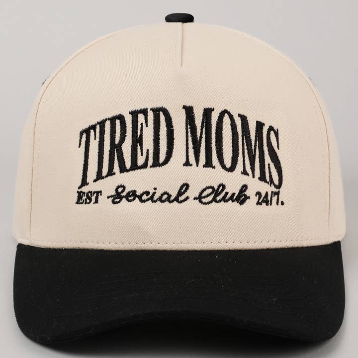 Fashion City - Wholesale Trucker Hat - Women's - Tired Moms EST Social Club 24/7 Embroidery Cap25