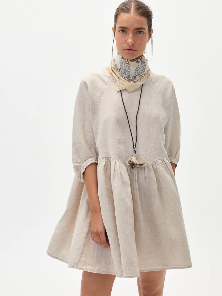 Alcala Dress - Natural for wholesale by Lanhtropy