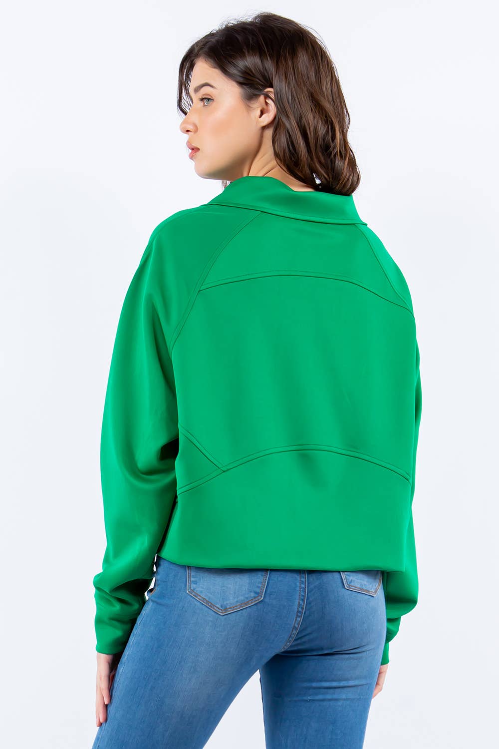 Eldridge Fashion – Großhandel Sweatshirt – Damen – SCUBA LULU TRICHTERHALS15