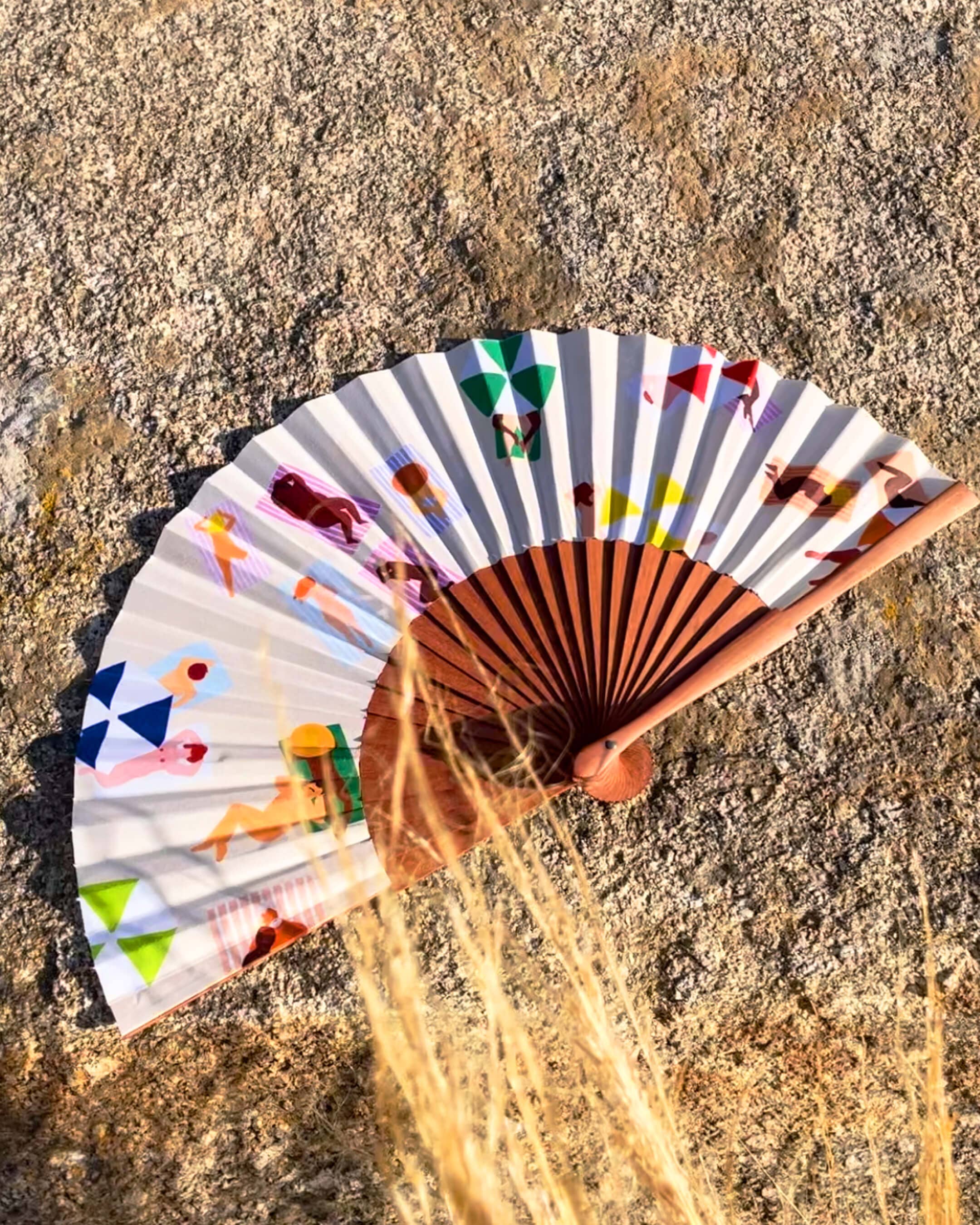 Thomas Gravereau - Wholesale Handheld Folding Fan - Fan "Beach Please 1"3