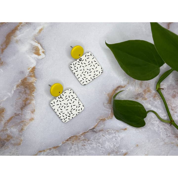 Pendientes Sprinkle Clay de los años 80 para venta al por mayor de The Clay Arches