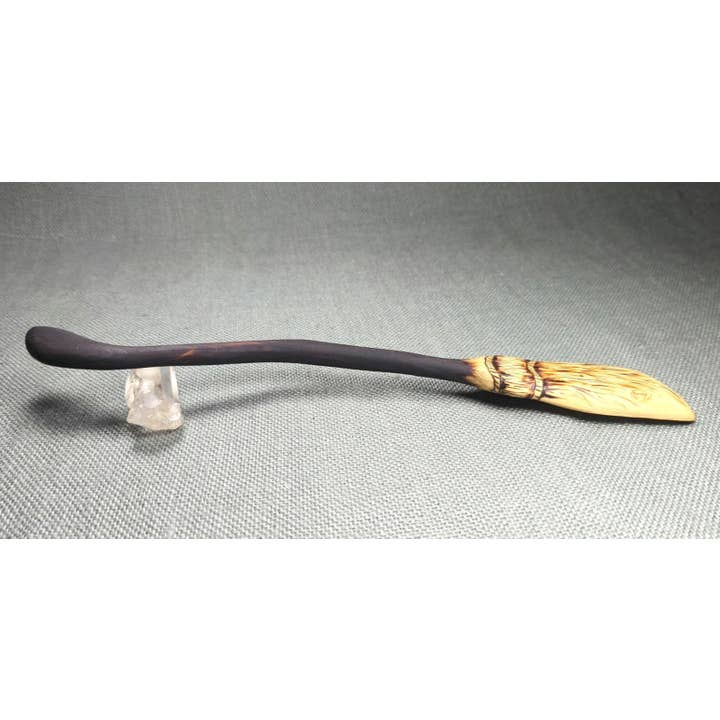 Chaos Woods - Wholesale Kitchen Spoon - Witch Broom Spoon - Hand carved Poplar wood for cooking7