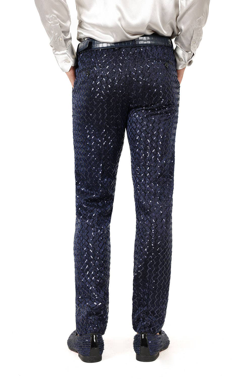 BARABAS – wholesale Pants – Men's – Men's Sequin Diamond Design Shiny Chino Pants 2CP309915