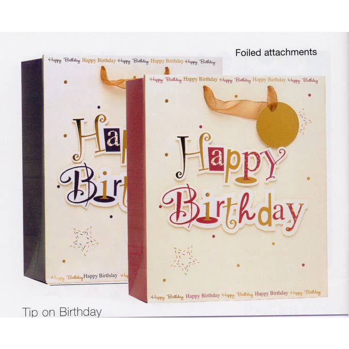 DICKENS INC. - Wholesale Gift Bag - Birthday Gift Bag Large | SEGB | GBL8262