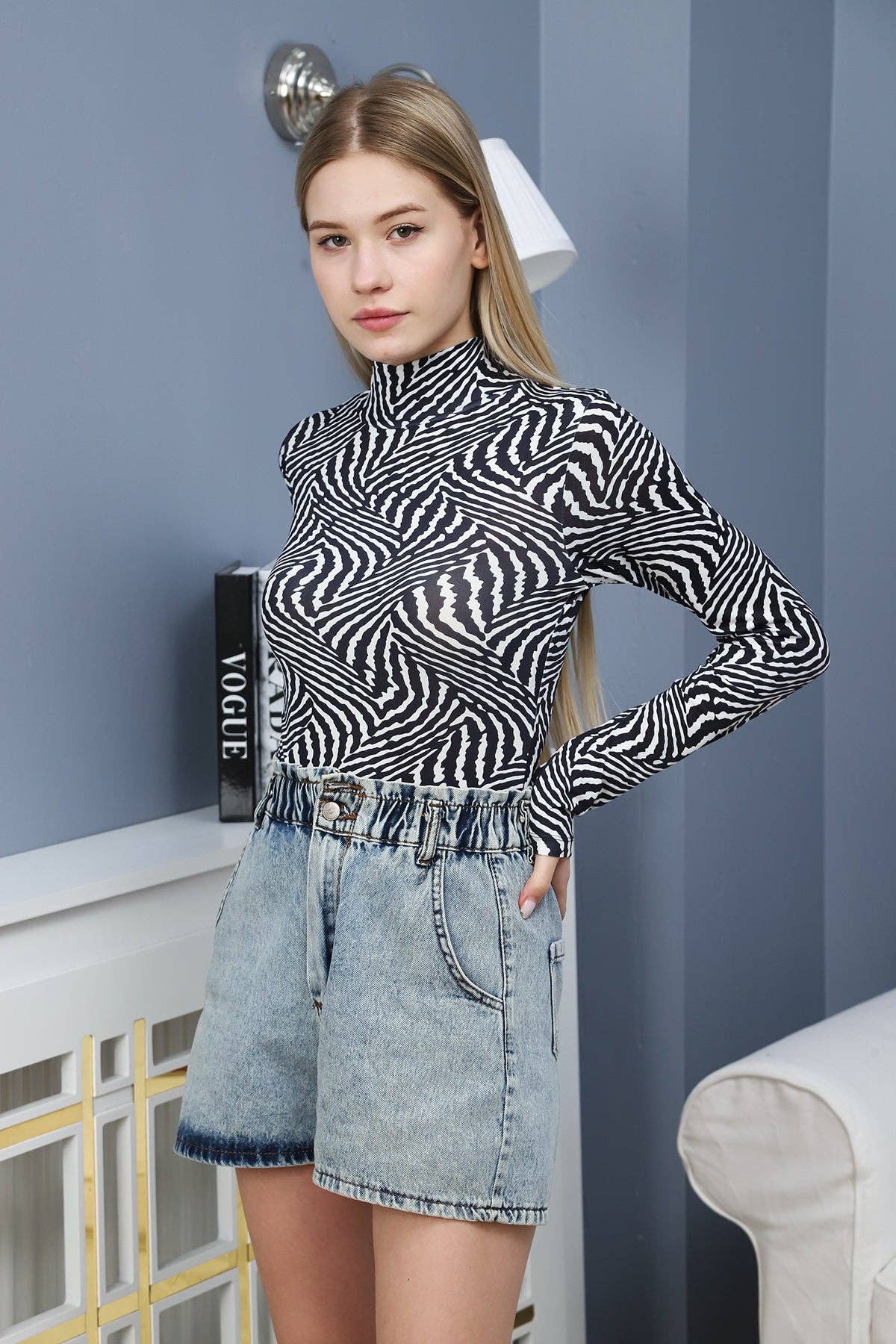 Lasofy - Venta al por mayor Body - Mujer - MONO DE MANGA LARGA CON CUELLO DE TORTUGA SIMULADO PARA MUJER6