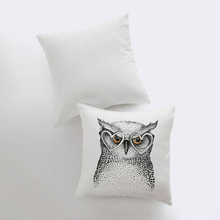 UniikPillows – Großhandel Zierkissenbezug – Eulengesicht | Kissenbezug | Wurfkissen | Wohnkultur | Eulenprint | Eulendekor | Eulen-Geschenke | Kissen | Ästhetische Raumdekoration | Geschenk für sie