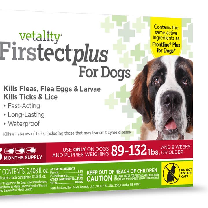 Vetality Firstect Plus For Extra Large Dogs 89-132 lbs for wholesale by Pet Palette Distribution