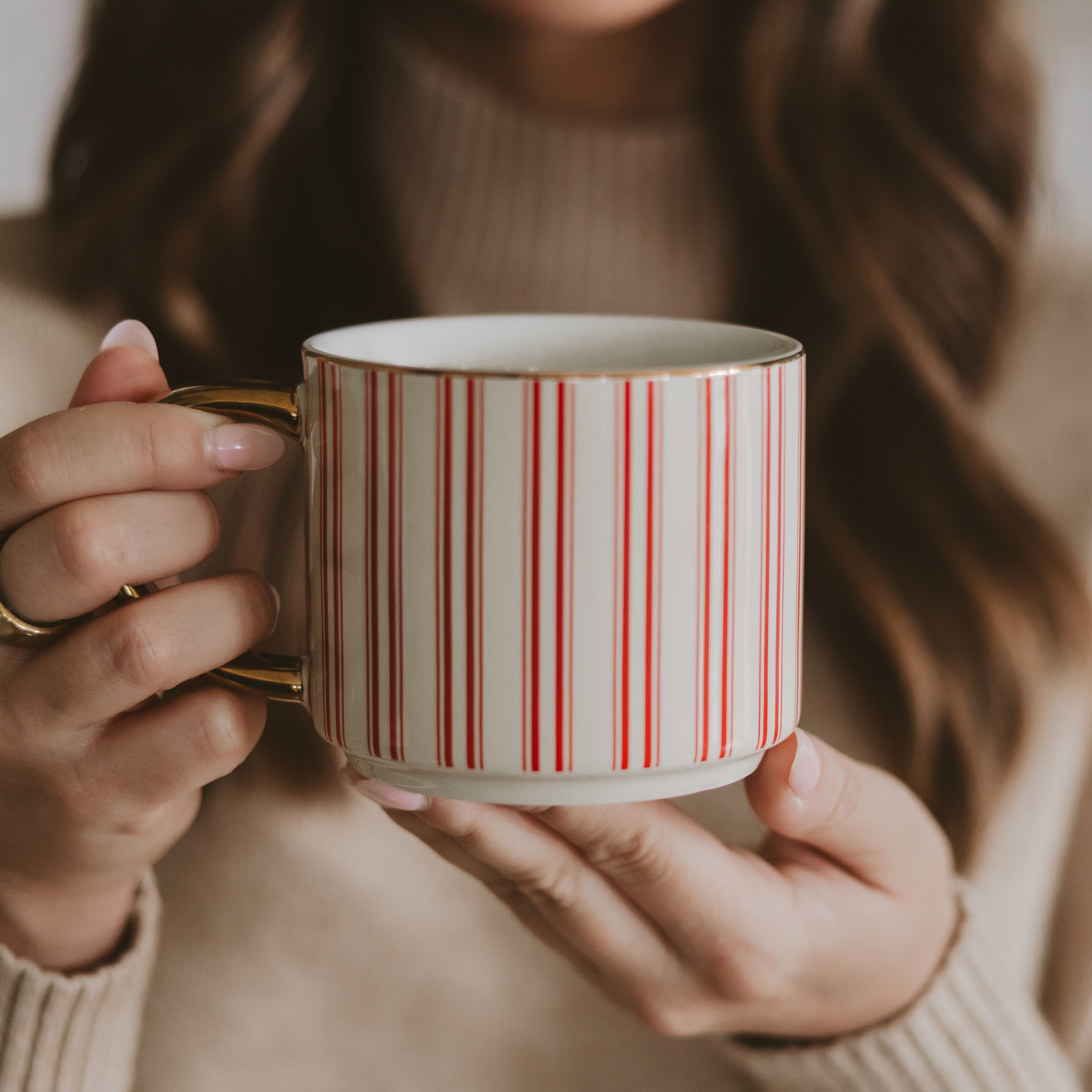 Sweet Water Decor - Wholesale Coffee Mug - *NEW* Red Stripe Coffee Mug - Christmas Decor and Gifts5