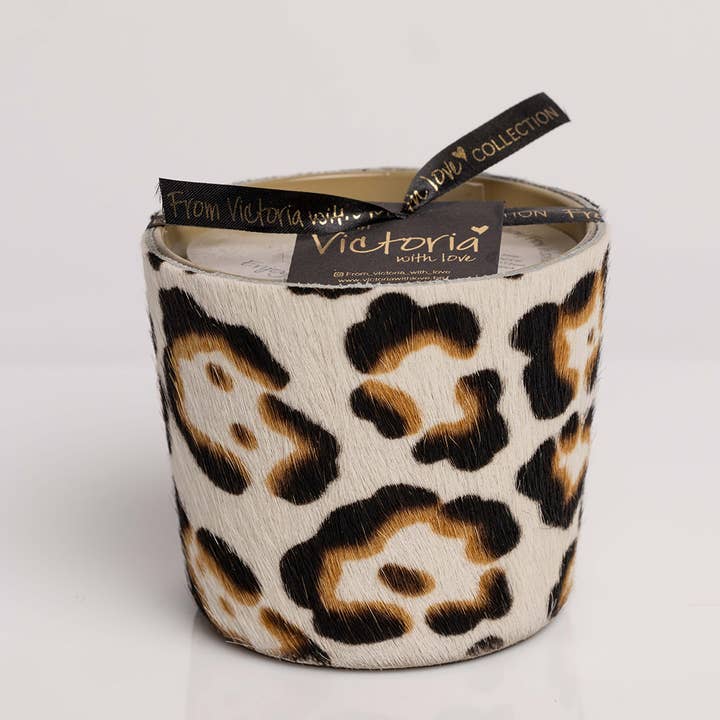 brown Decorative Scented Design Candle - Hairy Jaguar for wholesale on Faire