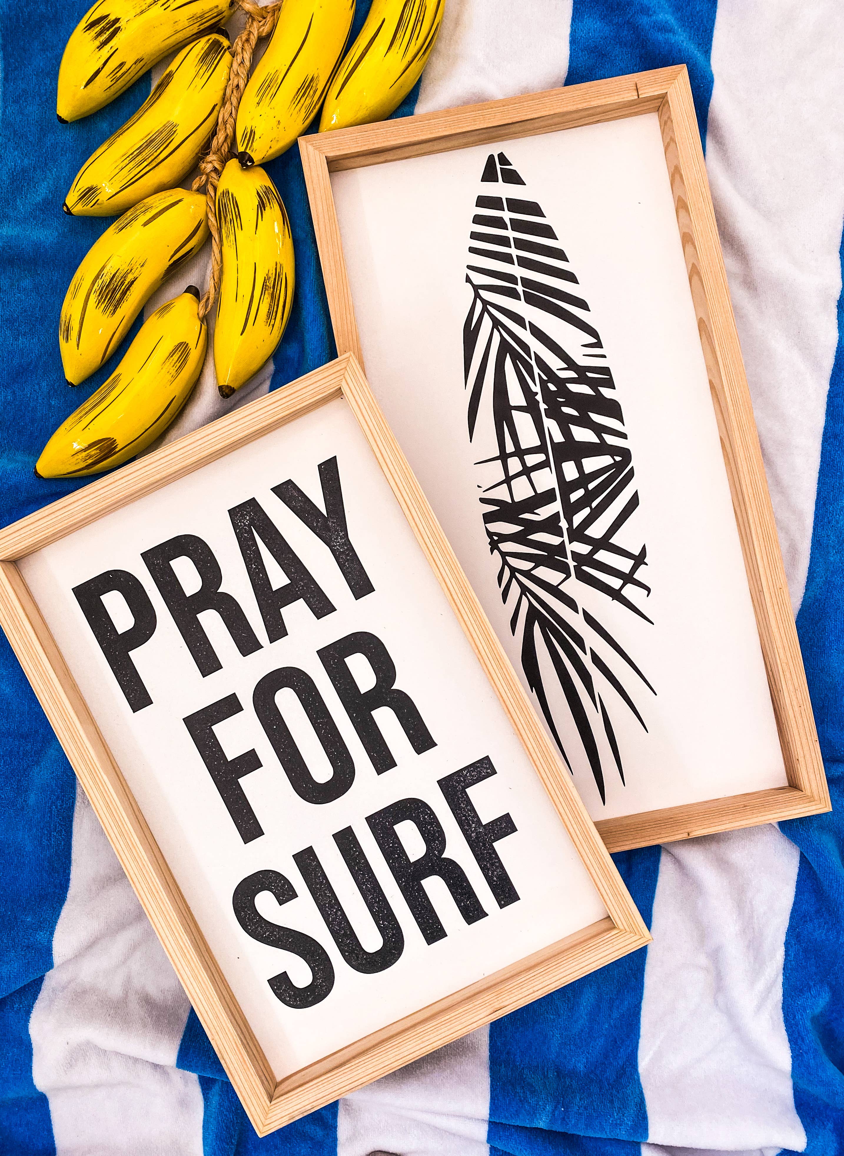 Southern Mesa Trading Co. - Wholesale Sign - Pray For Surf Wood Sign1