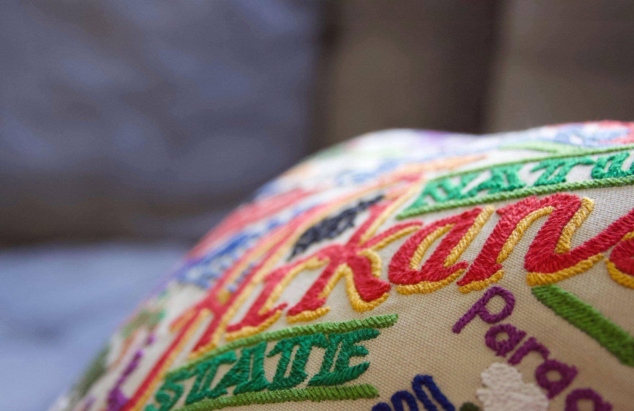 catstudio - Wholesale Throw/Decorative Pillow - Arkansas Hand-Embroidered Pillow3