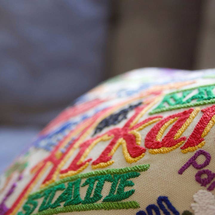 catstudio - Wholesale Throw/Decorative Pillow - Arkansas Hand-Embroidered Pillow3