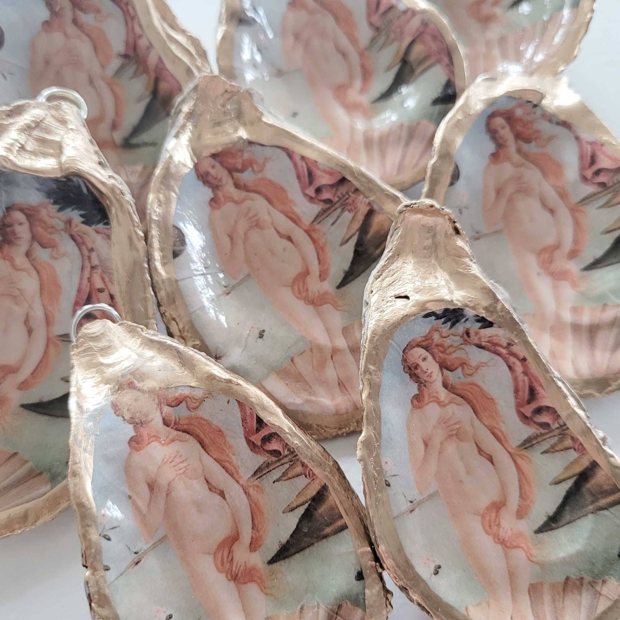 Beatrixbell Handcrafted - Wholesale Ornament - Birth of Venus Ornament • Oyster Shell1