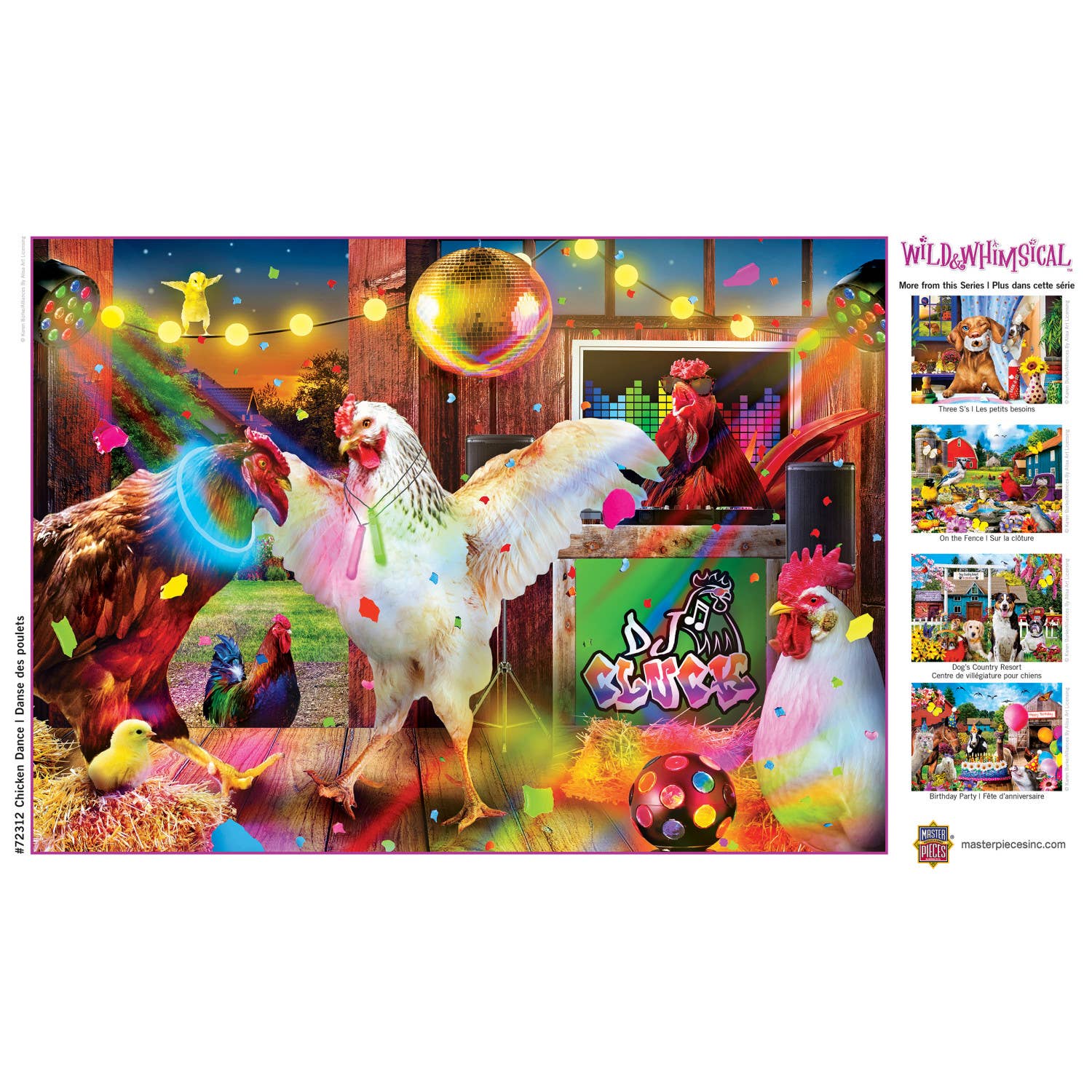 Masterpieces Puzzles - Wholesale Puzzle - Adult - Wild & Whimsical - Chicken Dance 1000 Piece Puzzle3