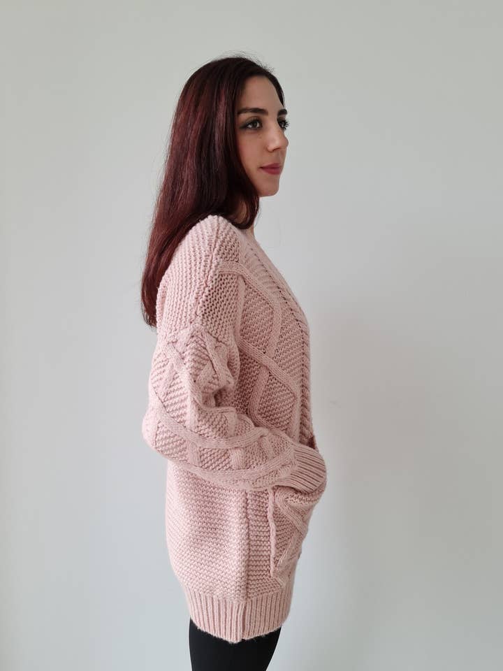 TENNÉ - Wholesale Cardigan - Women's - Cozy cardigan in mix wool - SIMONA1