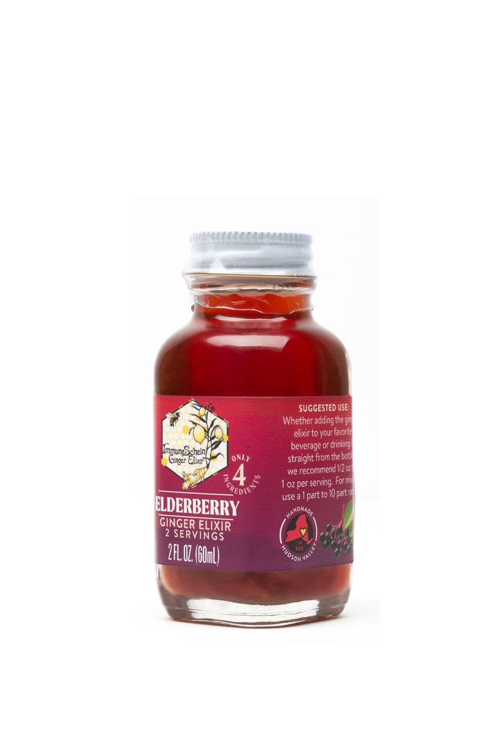 ImmuneSchein Ginger Elixirs - Wholesale Elixir - 2 fl. oz. Elderberry Ginger Elixir1