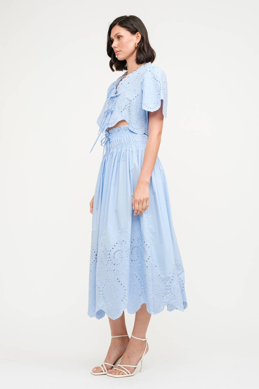 MARGOT BABY BLUE BLOUSE for wholesale on Faire2