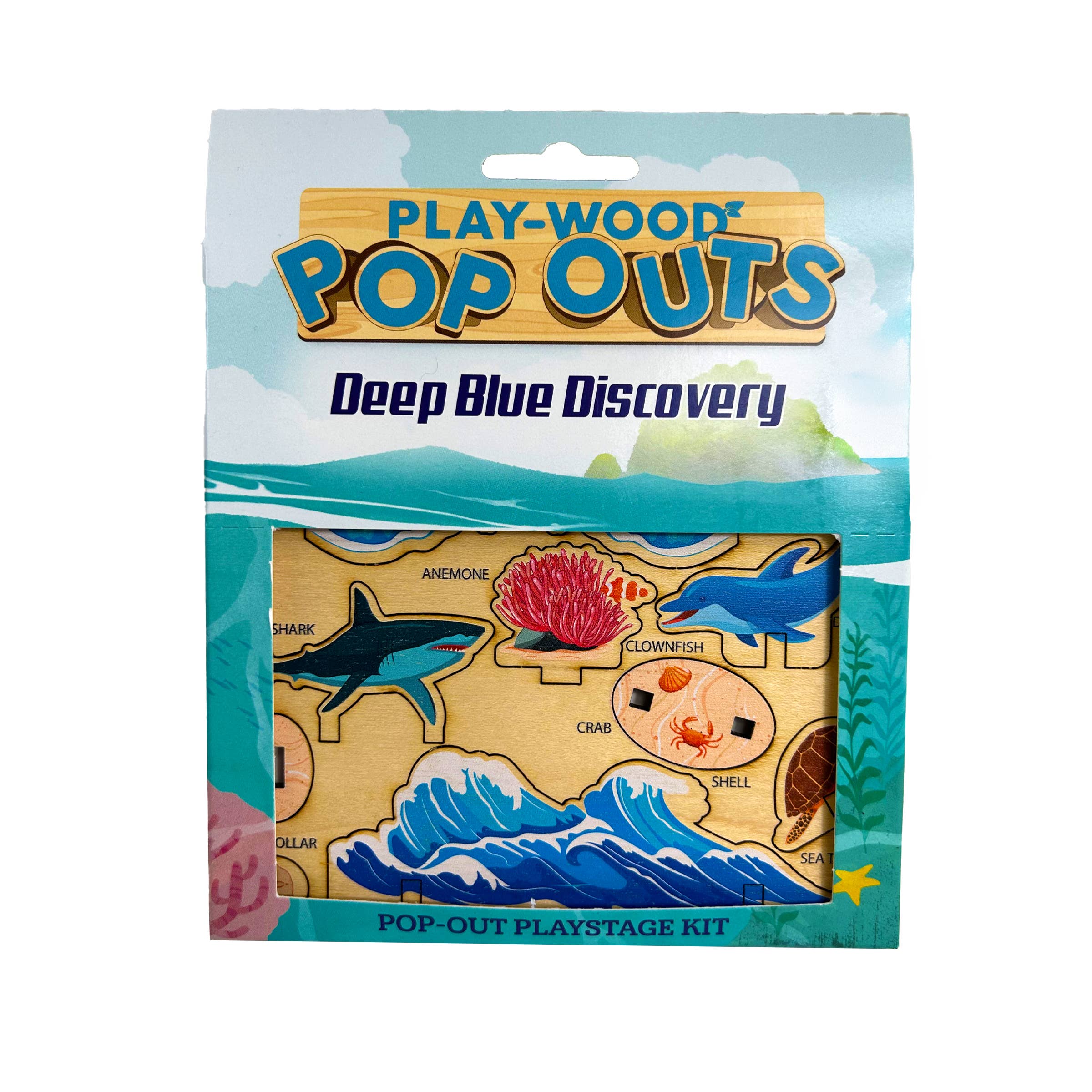 Channel Craft - Wholesale Wood Toy - Kids - Play-Wood Pop-Outs - Deep Blue Discovery