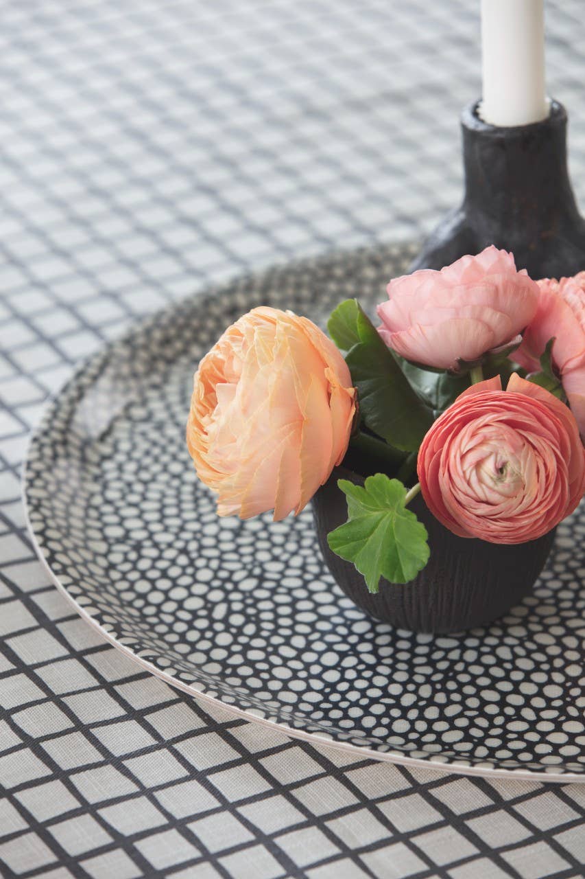 Spira of Sweden - Wholesale Serving Tray - DOTTE Tray Ø38 cm - Asphalt1