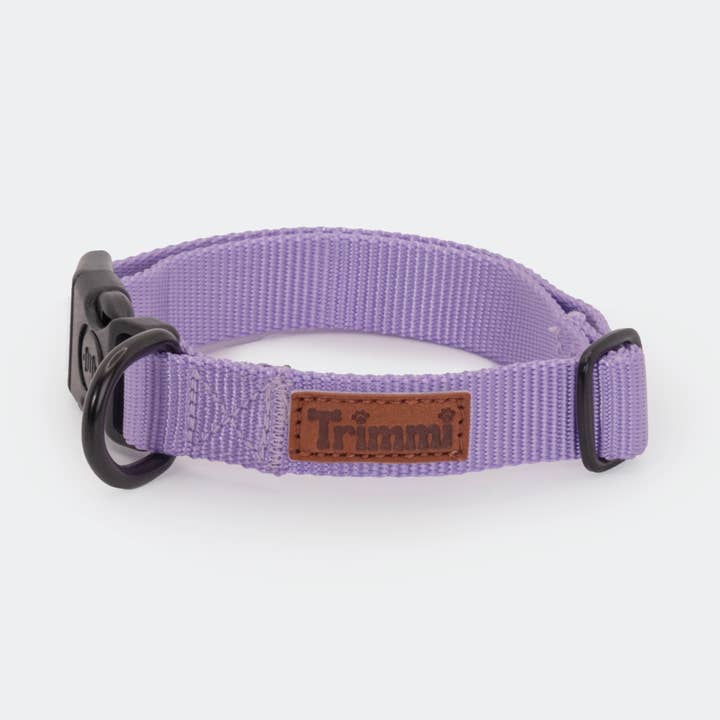 Nylon collar purple for wholesale by Trimmi