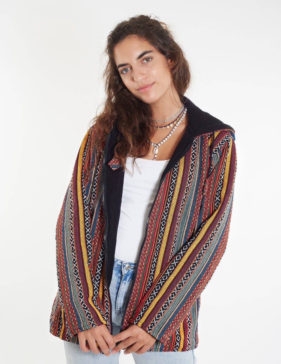 HimaOriginals - Vente Veste – femme - Veste en polaire Gheri aux tons terre.