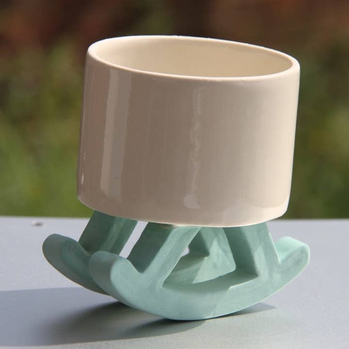 Stol Whisky Kopp Stenig Stol Grön för wholesale av 4 AM Product Design