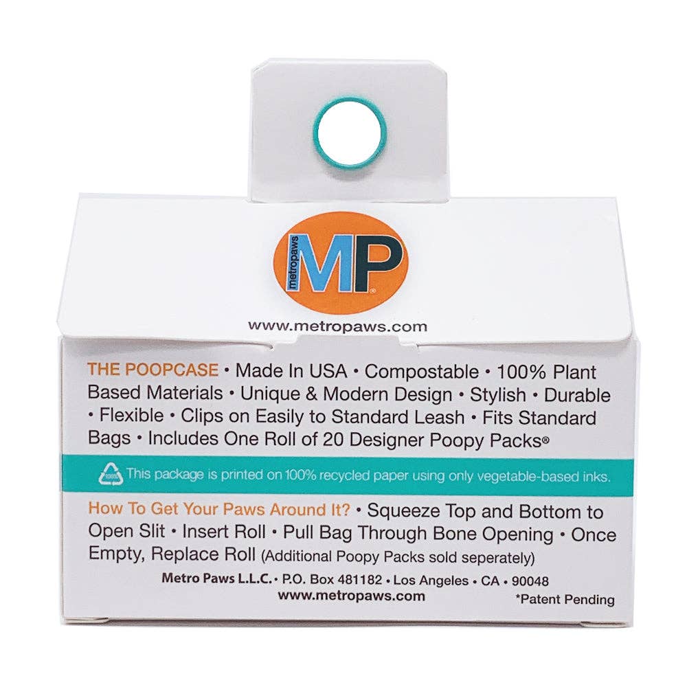 Metro Paws - Wholesale Pet Poop Bag Dispenser - The Poopcase® Wholesale (must buy in 20ct cs only, mix ok)9