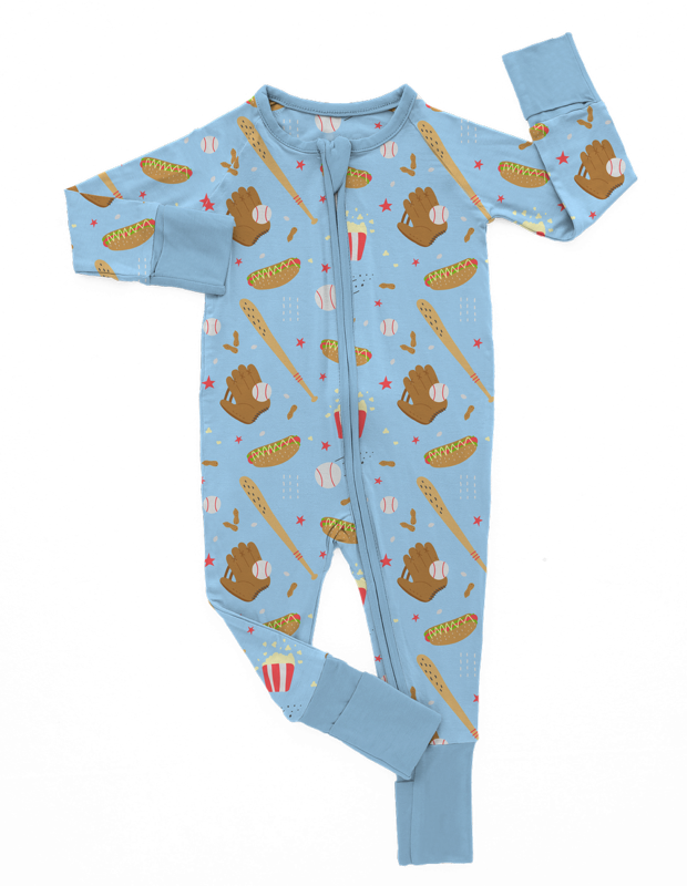 Ducky Dreams - Wholesale Sleepsuit - Baby - Blue Ballpark1