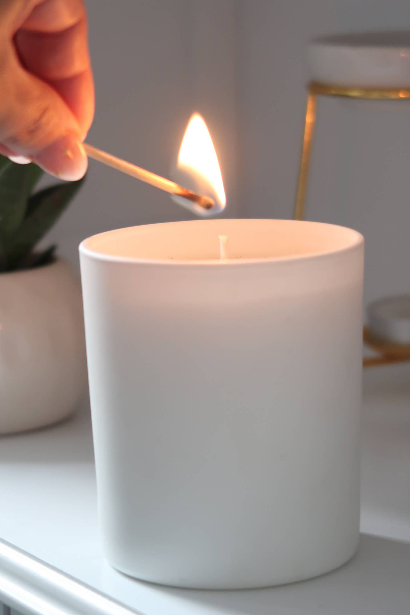 Timeless Aromas Ltd – wholesale Burkljus – Vit Matt 30cl Sojaljus | Tom Etikett | Privat Märkning2