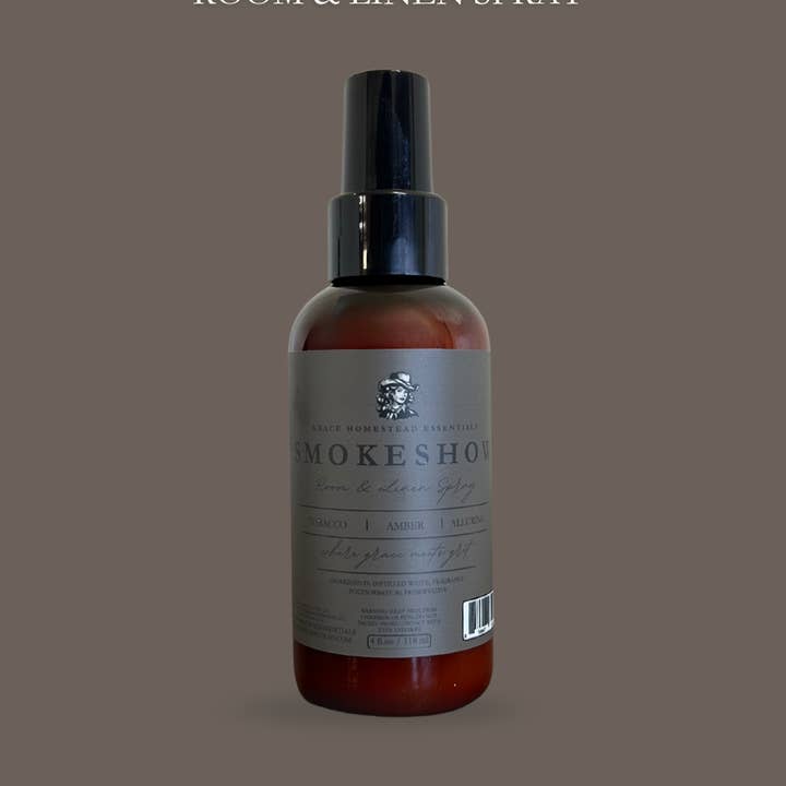 Smokeshow Room & Linen Spray for wholesale by Grace Homestead Essentials