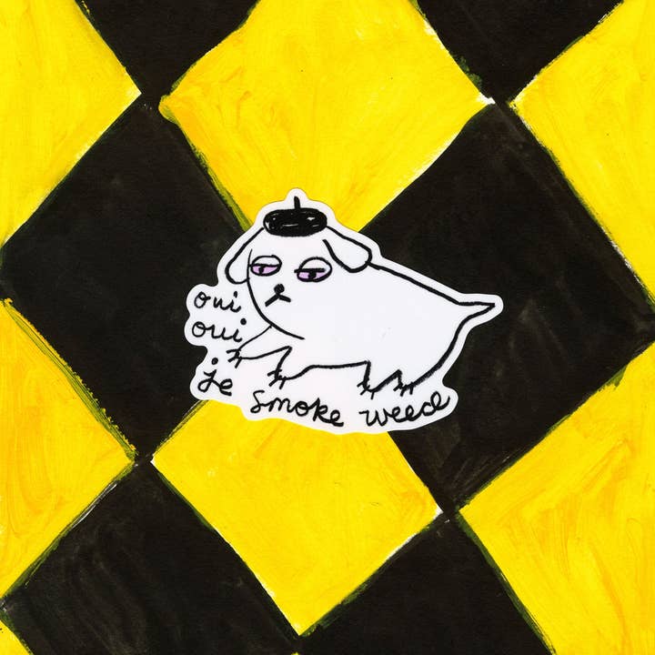 gentle thrills - Wholesale Sticker - weed dog sticker3