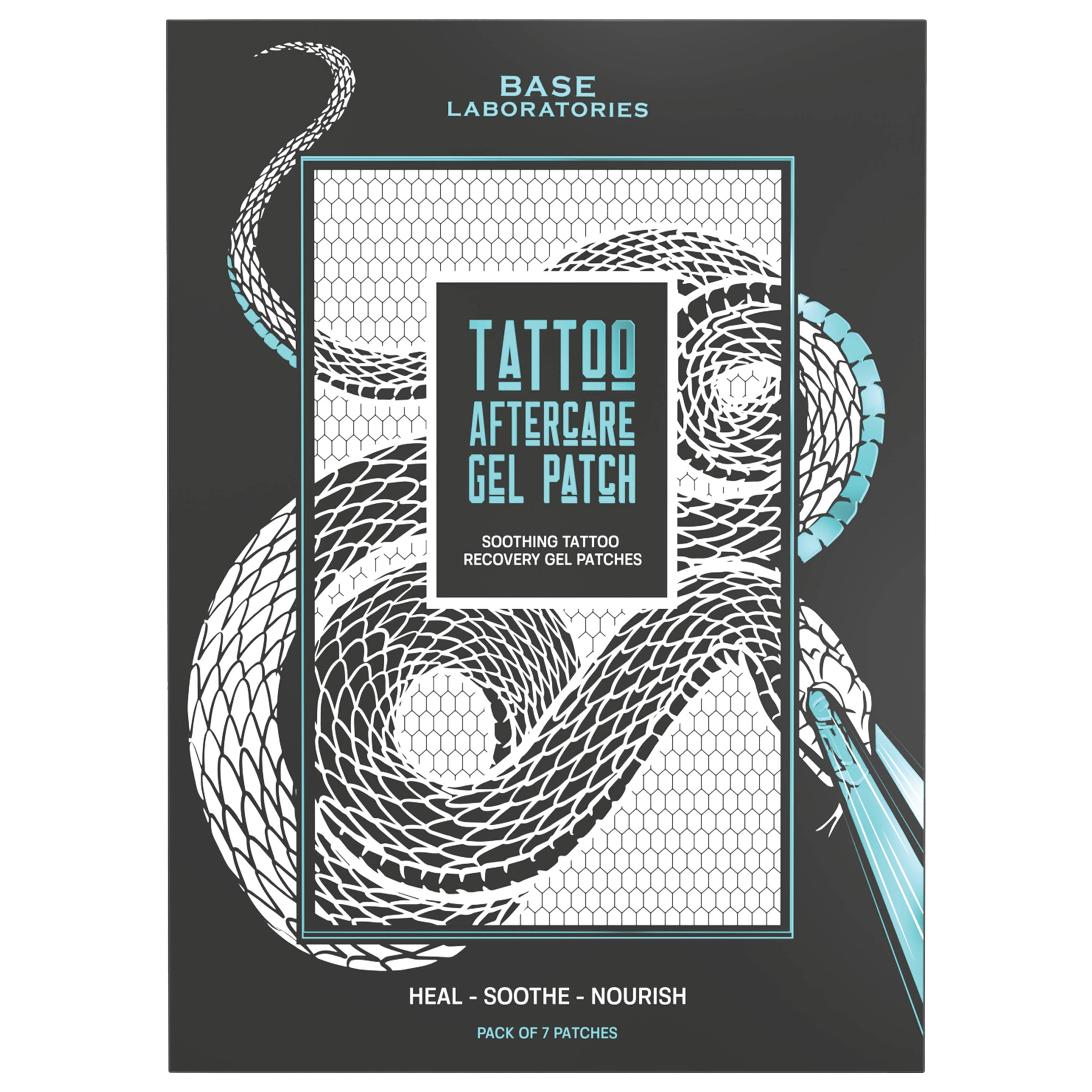 Base Laboratories – Großhandel Tattoo-Salbe/-Pflege – Tattoo-Nachsorge-Gelpflaster für Heilung & Feuchtigkeit - 7 Stück4