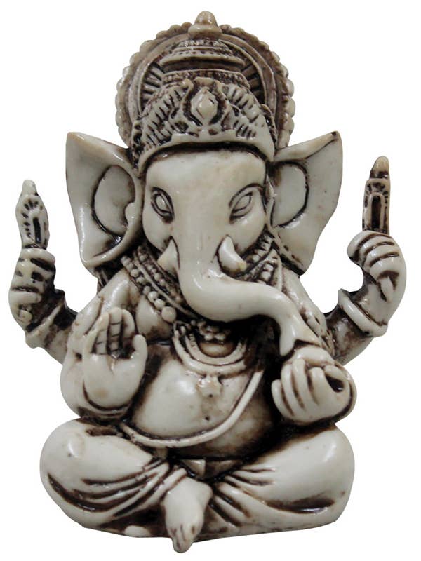 Statue de Ganesh blanche pour la vente par Yak & Yeti
